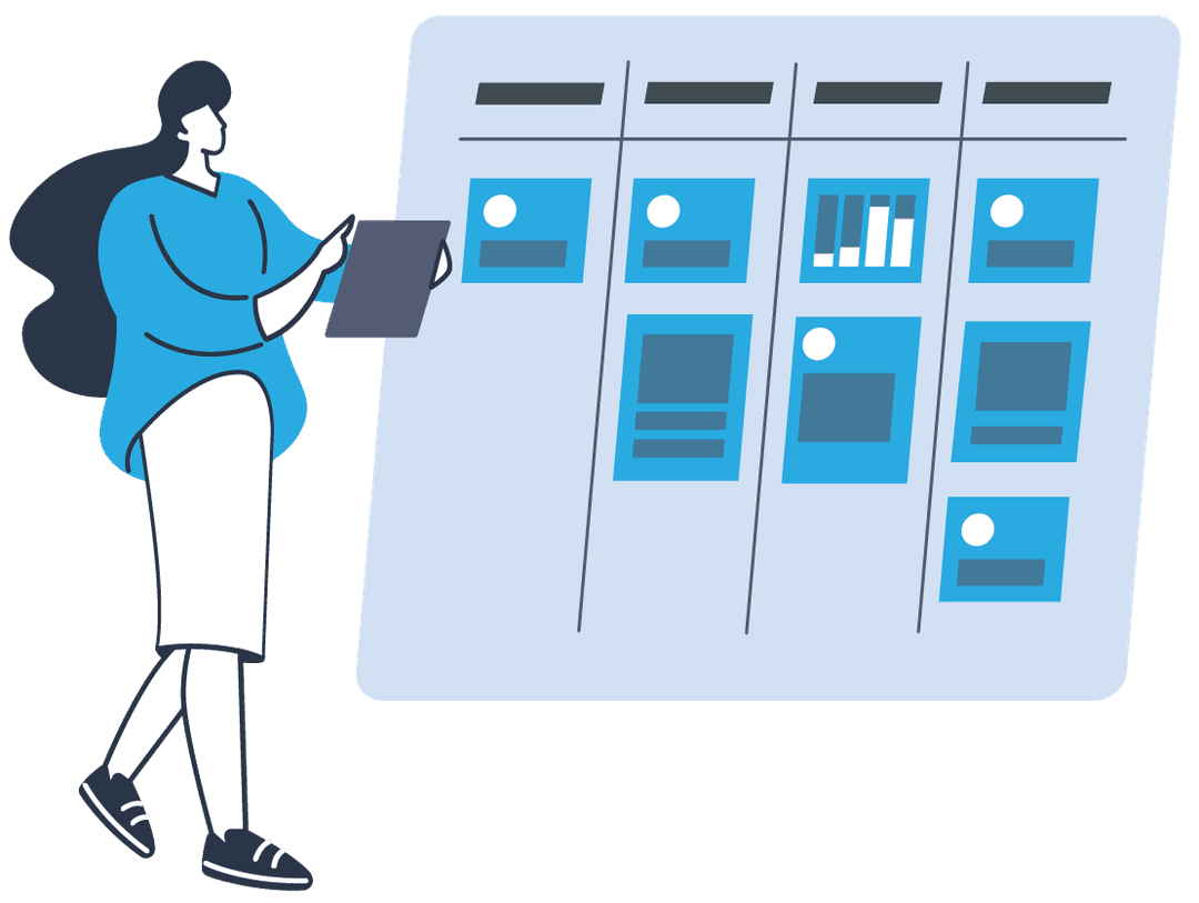 Kanban board illustration